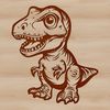 Colorful baby dino clip art ready for cutting machine designs.