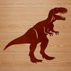 Large T-Rex Icon in High-Quality SVG Design A prehistoric dinosaur illustration in vector art format.