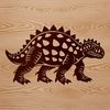 Beautiful Vector Dinosaur Design A detailed illustration of a prehistoric dino in a vector design style.