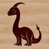 A prehistoric dino illustration in vector format, suitable for various applications.