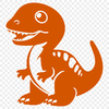 Baby Dinosaur Digital Art In SVG, PNG, PDF And DXF Formats