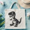 Beautiful Baby Dinosaur Vector Illustration