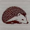 Small Mammal SVG Illustration Close-up illustration of a small mammal with spikes, suitable for digital design.