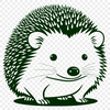 Illustration of a hedgehog in vector format suitable for digital design.