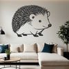 A detailed illustration of a small mammal known as a hedgehog.