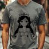 A royalty-free clip art image of a girl depicted as a princess.