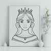 A royalty-free illustration of a young female princess in a fantasy setting.