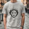 A young female character in royal attire, suitable for crafting and design projects.