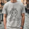 Digital Princess Vector Illustration Female royal figure in a digital vector format.