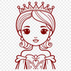Young Princess Clipart Image Young princess clip art design available as a scalable SVG file.