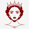 Female royalty illustration in vector format