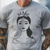 Beautiful Female SVG Image A young female princess character created in vector format for digital use.
