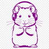 Vector Art Hamster Design A detailed illustration of a hamster in vector format.