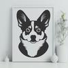 Free Creative Welsh Corgi - Free DXF Download, Commercial Use