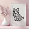 Beautiful Corgi - Animal DXF