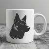 Creative German Shepherd In DXF Format