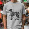 Floral Great Dane In PDF And PNG