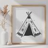 Artistic Teepee - SVG For Commercial Use