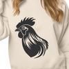 Stylized Chicken Portrait A detailed illustration of a farm animal's head, featuring a stylized chicken.