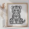 Beautiful Cub In SVG - Free Download