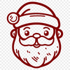 Artistic Santa Claus In SVG, PNG, PDF And DXF File Formats - Free