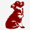 Sitting Australian Shepherd SVG