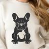 Creative French Bulldog Vector Drawing