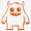 Monster Digital Artwork In SVG, PNG, PDF And DXF Formats