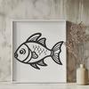 Free Unique Fish Printable Image