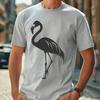 Beautiful Flamingo Bird Illustration A standing flamingo bird with its long neck and legs, suitable for vector art projects.