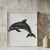 Unique Dolphin - Animal DXF Free Download