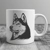 Stunning Husky In SVG & DXF