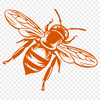 Artistic Bee In SVG For Free Download