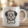 Artistic Morkie SVG