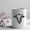 Artistic Cow - Sublimation PNG