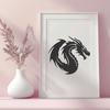 Artistic Dragon - Craft DXF