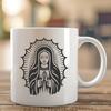 Unique Virgin Mary In SVG - For Free Download, Commercial Use