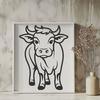 Free Unique Cow Vector Drawing