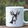 Artistic Deer - Laser Engraver SVG