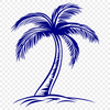 Palm Tree Vector Image In SVG File Format For Free Download