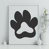 Creative Paw Print Vector Drawing - Free PDF