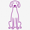 Free Weimaraner Digital Artwork In SVG For Free Download