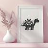 Stunning Stegosaurus In DXF