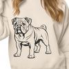 Stunning Standing Bulldog - DXF