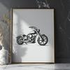 Beautiful Motorcycle - SVG Format