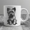 Stunning Yorkshire Terrier In PNG Format