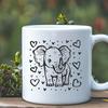 Standing Elephant Design - Free DXF