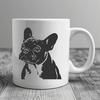 Artistic French Bulldog In PNG Format