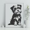 Sitting Morkie Clipart