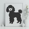 Standing Poodle Vector Craft File